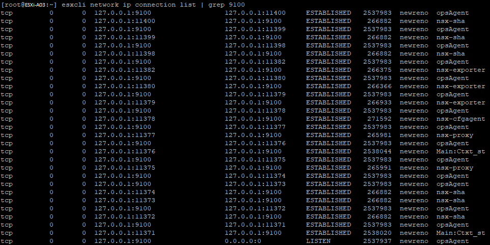 esxcli_connection_working