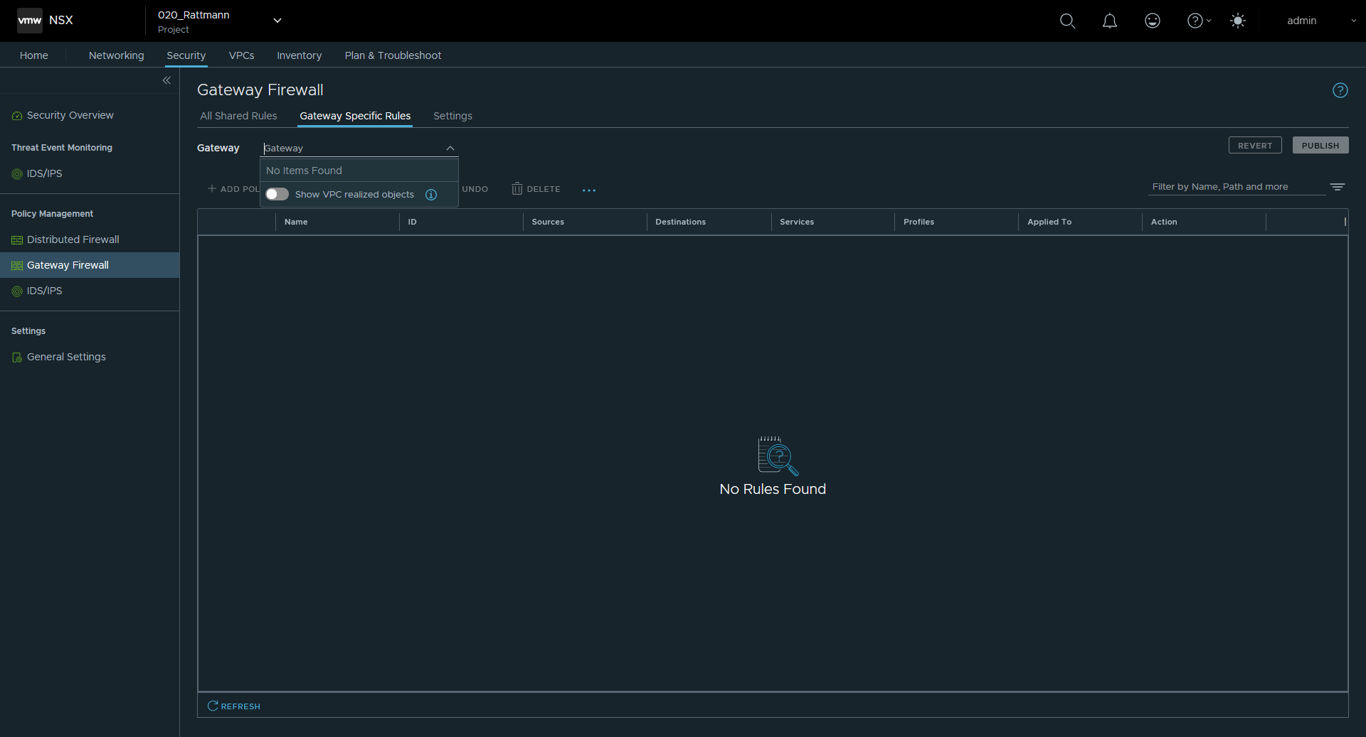 NSX Gateway Firewall overview